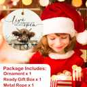 Highland Cow Ornaments, Rustic Farmhouse Highland Cow Hanging Ornaments for Christmas Tree Party Holiday Decorations, Live Like Someone Left The Gate Open Wildflower Ceramic Ornament Decor