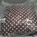 Classic Coffee Brown Polkadots Pattern, Boho Polka Dot Throw Pillow 16x16