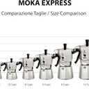 Bialetti - Moka Express: Iconic Stovetop Espresso Maker, Makes Real Italian Coffee, Moka Pot 18 Cups (27 Oz - 810 Ml), Aluminium, Silver