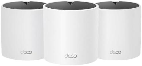 TP-Link Deco X15 Dual-Band AX1500 WiFi 6 Mesh Wi-Fi System | Replaces Routers and Extenders | Covers up to 5,600 sq.ft. | 2 Gigabit Ports per Unit, Supports Ethernet Backhaul, 3-Pack