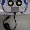 Kamylorus Wired Controller for PS-5/PC, Gaming Controller with Dual Vibration, Programmable/Remap/Turbo/RGB Light, 3.5MM Headphone Jack (White)