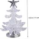 Angoily 3pcs Led Night Light Christmas Tree Acrylic Desk Tree Lamp RGB Home Decorative Night Lamp for Boys and Girls Bedroom Office