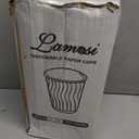 Lamosi Disposable Coffee Cups 12 OZ 100 Pack, Paper Coffee Cups 12 OZ for Hot Drinks or Cold Beverages, Insulated Corrugated Ripple Wall Cup No Lids for Office, Cafe, Home or Travel (Black)