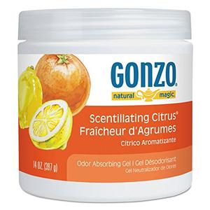 Natural Magic 4119D Odor Absorbing Gel, Scentillating Citrus, 14 oz Jar, 12/Carton