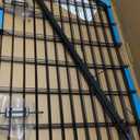 Metal Garden Fence with Gate 48in (H) x 12.7ft (L), 1 Gate+ 4 Panels Dog Fence Border Fences Animal Barrier, No Dig Garden Fencing for Yard Flower Bed Lawn Patio Outdoor, ECG4805G, Black