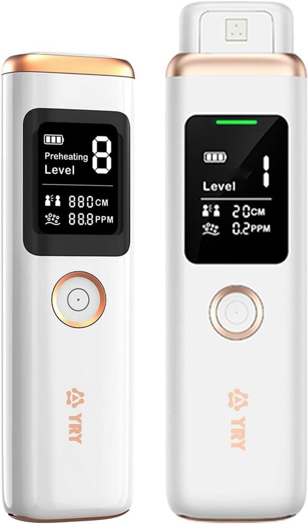 YRY Smart Breath Odor Detector, Portable Halimeter for Bad Breath, Precise MEMS Sensor, 32-bit CPU, Auto Calibration, 30-Day Rechargeable Battery