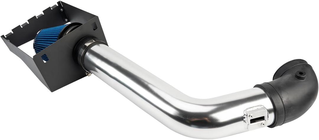 KAX 4 inch Cold Air Intake System Kit & Heat Shield Replacement for Ford F150 2009-2010 5.4L V8, Ford Expedition 2007-2014, Lincoln Navigator 2007-2014, High Performance, BLUE