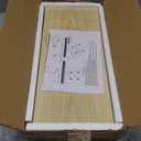 QEEIG Bathroom Floating Shelves for Wall  15.7" Wall Mounted Shelf Over Toilet Farmhouse Home Decor Display Bookshelf Small 15.7 x 6.7 inch Set of 2, Natural Light Brown (00840N)