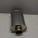 2.5'' Inch Ultra Quiet Resonator,2.5" Inlet 2.5" Outlet Exhaust Resonator,13.8" Overall Length Performance Muffler Resonator T304 Stainless Steel Universal Fitment