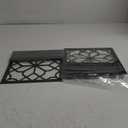 Black Metal Wall Candle Holder Set of 2, Minimalist Rustic Aesthetics Wall Art Decor for Living Room Bedroom Bathroom (11.8 x 13 in)