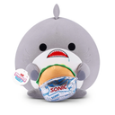 Snackles Series 2 16-inch by ZURU Cuddly Squishy Comfort 16-inch Plush with Licensed Snack Brand Accessory (Shark&Sonic Burger)