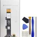 Full LCD Digitizer Touch Screen Assembly Replacement for Motorola Moto E32 E32s Black with Toolkit