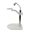 Simple Ophthalmic Phoropter Arm Bracket Table Stand with Top Lamp Vision Tester Support Desktop Use with Light (WZ-ZZ,White)