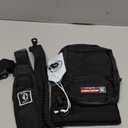 NATURE PIONEOR Water Bottle Holder with Adjustable Strap - 26/32/36/40/46/64oz Insulated Water Bottle Sling Carrier with Paracord Handle & 2 Pockets, Outdoor Sports, Hiking, Camping, Gym (Black)