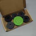 THTEN 2900719 Trimmer Spool Line Replacement for Greenworks 20ft 0.065 inch 2101602 2101602A STBA40B210, 2101602, ST40B410, BST4000 Dual line String Trimmers+3410468 Cap Covers Parts