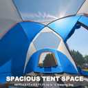 uniHimal Tents for Camping, Waterproof 10 Person Family Tent with Double Layer & 4 Large Mesh Windows, Weather Resistant Easy Setup 2 Room Big Tent for Music Festival, Parties, 18 X 9 X 6.8Ft