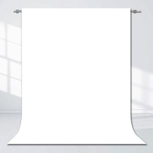 White Background for Photography, Photobooth Professional Photo Backdrop Curtains, Studio Portrait Video Teams Photo op Backdrop Solid Color Backdrops for Photography 6x9FT