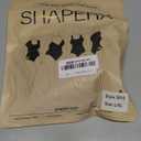 SHAPERX Tummy Control Underwear for Women  Mid-Waisted Seamless Shapewear Shorts Anti-Rolling Body Shaper Under Dresses (Black)