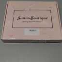 Sunm Boutique Champagne Faux Cherry Blossom Branches, Artificial Cherry Blossom Stems Cherry Blossom Flowers Vase Arrangements for Wedding Home Party Kitchen Decor, Set of 3