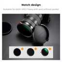 K&F CONCEPT 67mm Variable ND Lens Filter Cap TPU Filter Cap Only for K&F 67mm Adjustable Neutral Density Filter