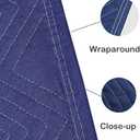 PONGHEI 2 Moving Blankets 80"x 72" Heavy Duty Packing Blankets for Shipping Thick Furniture Wrapping for Moving Supplies Professional Quilted Shipping