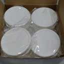 2 Dozen Regular Mouth Lids Mason Jar Lids Plastic Storage Caps for Mason Canning Jars and More, Standard, Dia 70mm, White