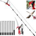 15.7’’ Pole Saws for Tree Trimming - Dual-Pulley Tree Pruner, Tree Trimmers Long Handle Pruner, Manual Pole Saw for Yard & Garden, Gardening Hand Tools