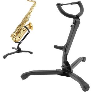 Alto Saxophone Stand, Heavy Duty & Compact Saxophone Stand, Saxophone Holder Rack with Non-Slip Rubber Feet, Folding Alto & Tenor Sax Stand for Secure Storage, Musical Instrument Saxophone Accessories