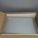 EHWINE 8 Pack Acrylic Sign Holder 8.5 x 11, Double-Sided Tabletop Gold Sign Holder, Clear Acrylic Picture Frame Menu Flyer Paper Holder Display Stand for Home Wedding Party (with Non-Slip Pads)