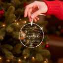 2 x FUCDTEFC 2025 Engagement Ornament, Just Engaged Gift for Couples, Bride, Groom, Beautiful Unique Glass Keepsake for Newly Engaged Women, Friends, Happy Engagement Gift for Her