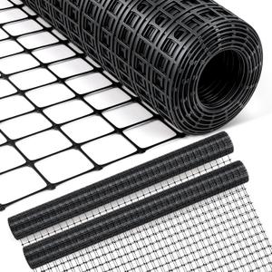 Windyun 2 Rolls 4'x50' Plastic Mesh Fence for Garden