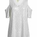 White Sparkle Dress Size XL