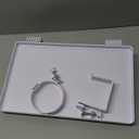 BedShelfie Bedside Shelf for Dorm Room Bunk Bed & Top Bunk, College Dorm Room Essentials, Bedside Caddy, Clip on Floating Tray, Bed Side Table Storage, Loft Nightstand Decor - Dorm Essential, White