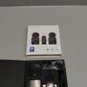 PQRQP 3 in 1 Microphone for iPhone/Android/Camera, Wireless Microphones, 328ft Transmission, 18H Battery Life, Mini Microphone for Record Interview, Vlogs, YouTube, Tiktok (Ebony Black)