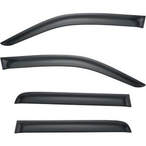 4Pcs Set Tape-On Rain Guards Window Visors for Acura RDX 2019-2024 Window Deflectors Black