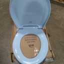 Bemis Classic Colors Slow Close Toilet Seat, Easy Clean Hinges and Durable Plastic Seat, Made in USA, Round, Dresden Blue