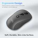 XBG B15pro Wireless Bluetooth Mouse, Bluetooth 5.0/4.0 & 2.4G Tri-Mode, Type-C Rechargeable with LED Screen Display, Ergonomic Silent Click for Laptop/PC/Tablet, Multi-Device & Office Use