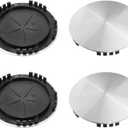 4Pcs Wheel Center Caps for GMC and Chevrolet Silverado Suburban 1992-1999 Wheel Rim 189mm(7.44in) Silver Hub Cap Wheel Cover, Replacement 15650043 15650045