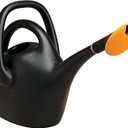 Bloem Easy Pour 2.6 Gallon (333 Fl Oz) Black Watering Can with Durable Construction, Dual Handles, Made in USA