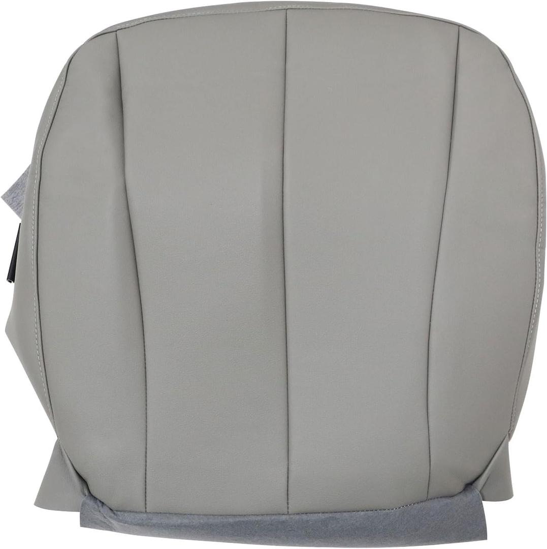NLQR Front Driver Side Bottom Replacement Microfiber Leather Seat Covers Gray Compatible with Toyota Camry 2007 2008 2009 2010 2011