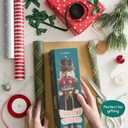 THE TWIDDLERS 12-Inch Wooden Nutcracker Christmas Decor with Days Countdown - Decorative Advent Christmas Nutcracker Figures, Nutcracker Christmas Decorations, Cascanueces de Navidad with Gift Box