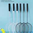 AboveGenius Badminton Rackets Set, Lightweight & Durable Badminton Set (Includes 6/12 Racquets, 6/12 Birdies), Outdoor Backyard & School Games for Adults, Teens, Families and Beginners