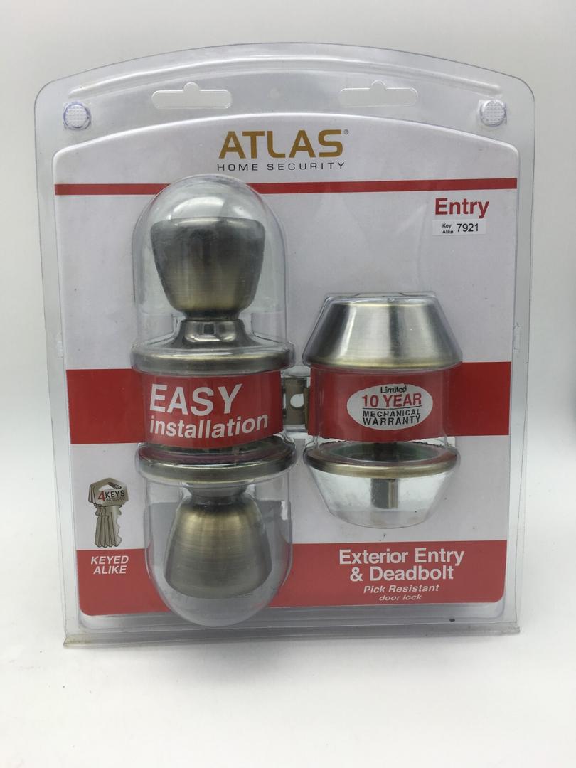 Atlas Entry Door Lock & Deadbolt Keyed Alike #1734600