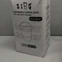 SIUQ 100 Pack 12 oz Coffee Cups with Lids, Disposable Paper Coffee Cups with Sleeves for Hot/Cold Drinks Parties, Picnic, Travel, and Events (Navy and Black)