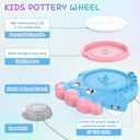 Aujazyble Pottery Wheel for Kids, Complete Pottery DIY Art & Craft Kit Toy, Arts and Crafts for Kids Ages 8-12, Girls Boy Toys Birthday Halloween Christmas Gift for Kid Ages 6 7 8 9 10 11 12+, Blue