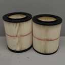 ATXKXE Replacement Filter Fit for Craftsman CMXZVBE38754 fit 5-20 Gallon shop vacuum (Pack of 2)