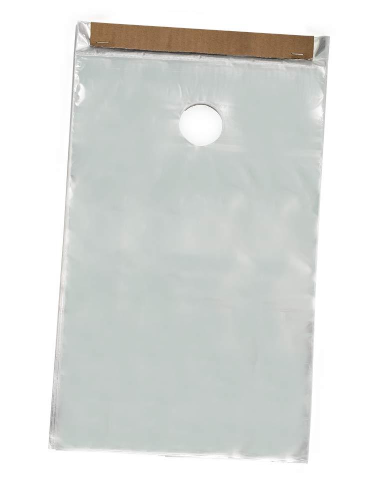 Transparent Frosty Clear 9 1/2" x 15" Plastic Poly Door Knob Hanger Bags, Flyers Promotions Marketing Mail Newspaper Hanging Bags Protect from Rain, Snow, Weather (300)