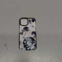 for iPhone 15 Case for Women - Girls Kawaii Design Compatible with Magsafe Magnetic Ring Holder Stand Blue Flower Phone Covers Aesthetic Girly TPU Funda for 15