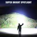 Sigoobal Rechargeable Spotlight,2000000 LM Super Bright Handheld Spot Light LED Flashlight High Lumens,Powered Spotlight Large Searchlight Outdoor with Solar Panels for Boating Camping Hunting