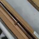 Amazon Basics No Drilling Spring Tension Curtain Rod, Adjustable Length 54-90" Width, Classic Finial, Nickel